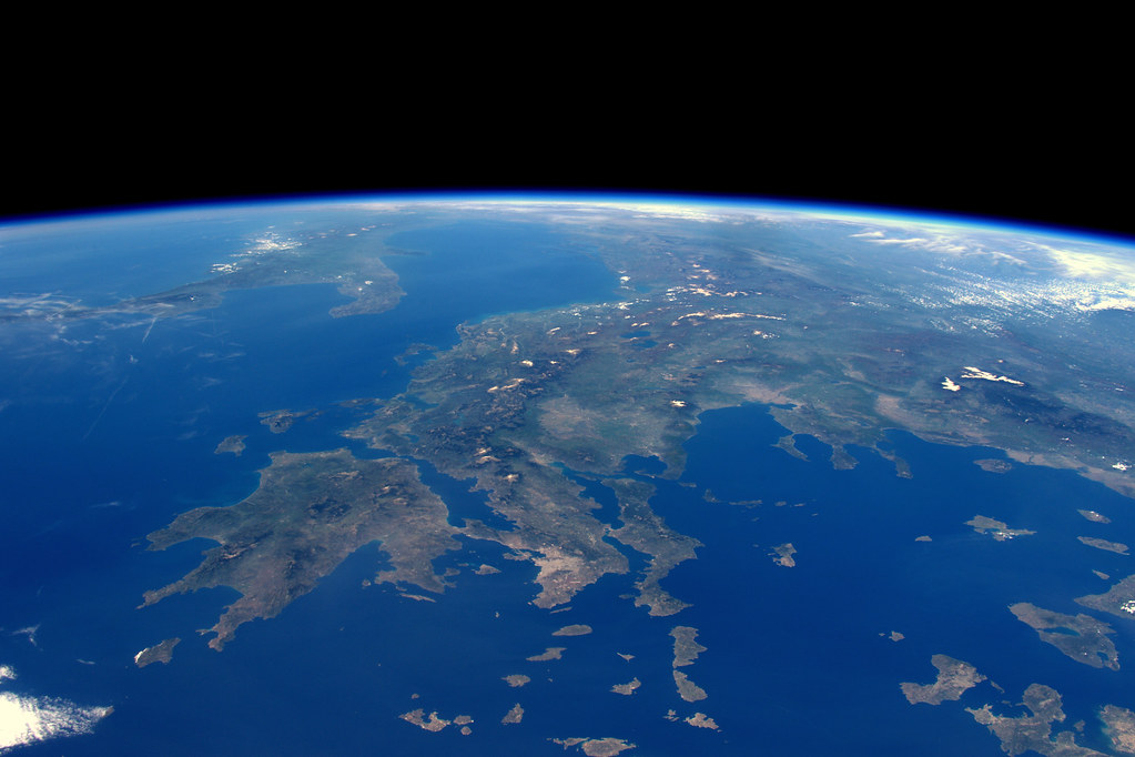 Space photos - Greek Islands