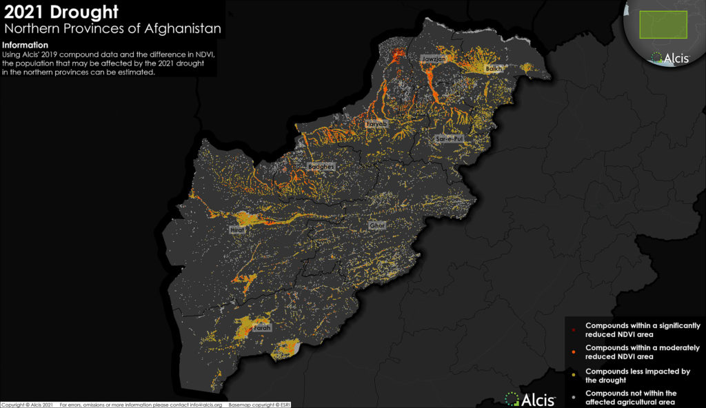 Geospatial analysis - 2021 drought in Afghanistan