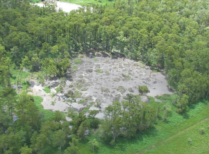 Sinkhole in Bayou Corne.