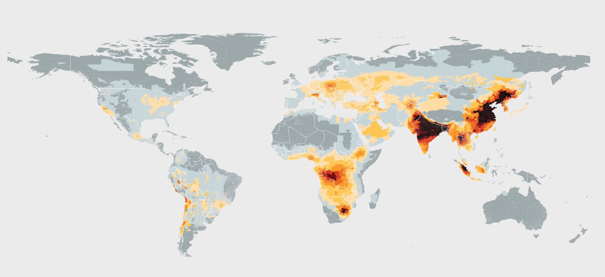 AQLI Pollution Map 