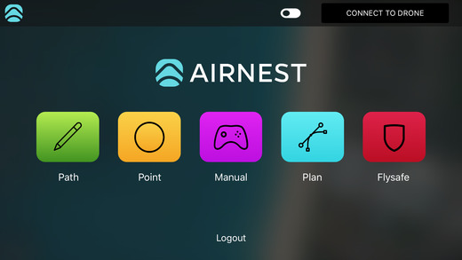 Airnest, an app for planning drone path