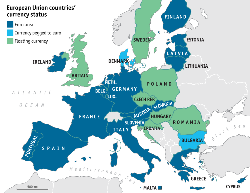 Currencies in European Union