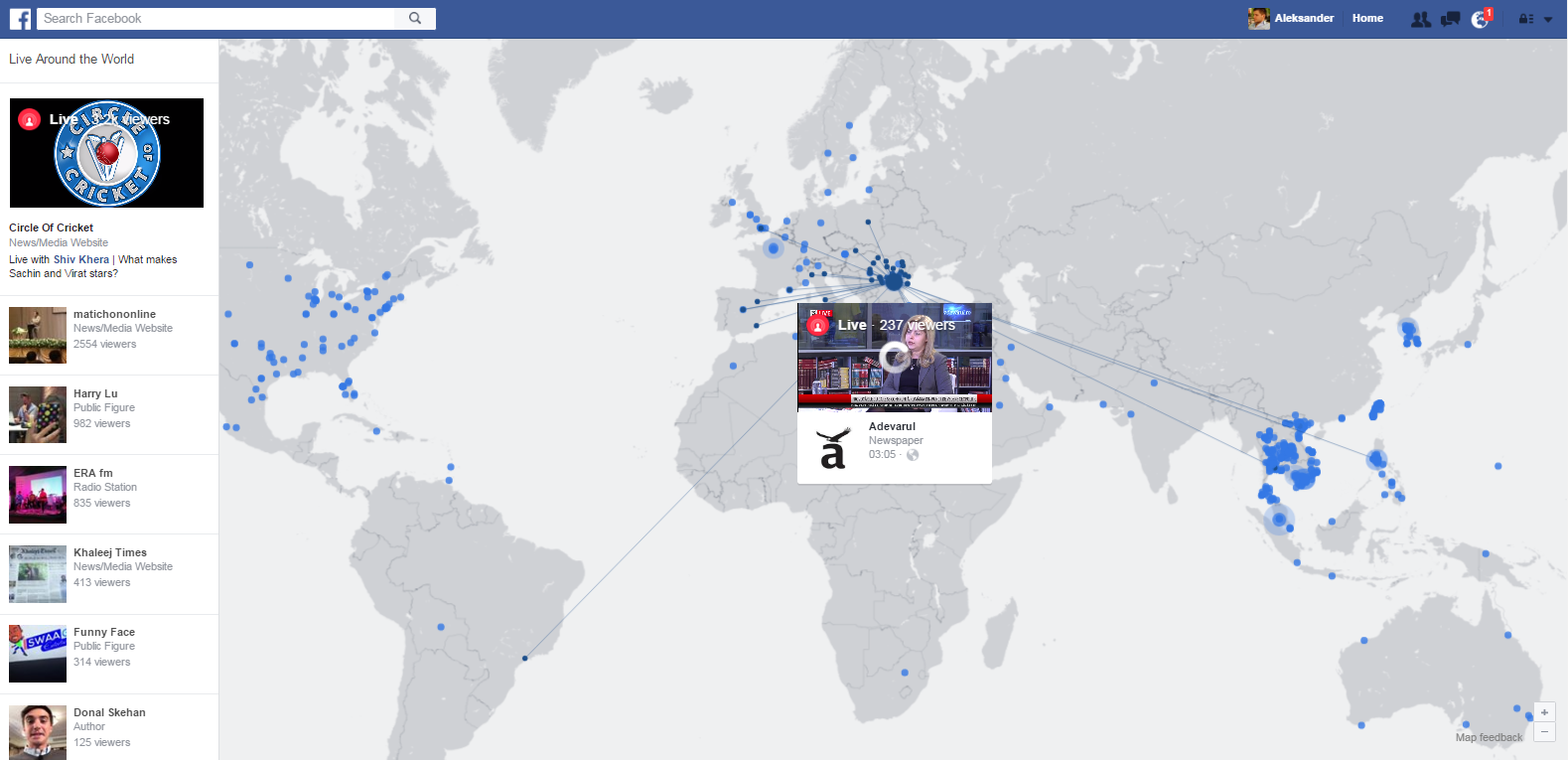 Facebook Live Map Geoawesomeness