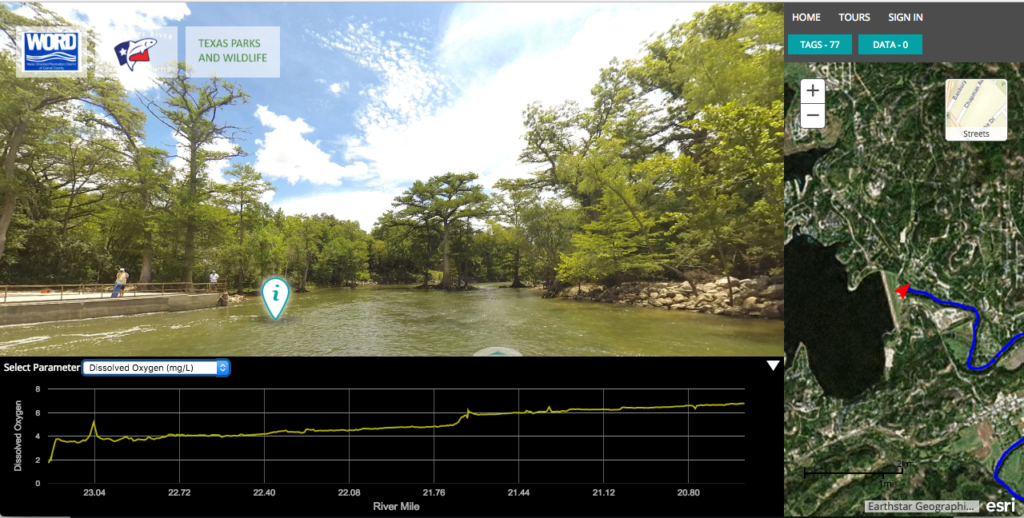 Virtual tour of Guadalupe river 