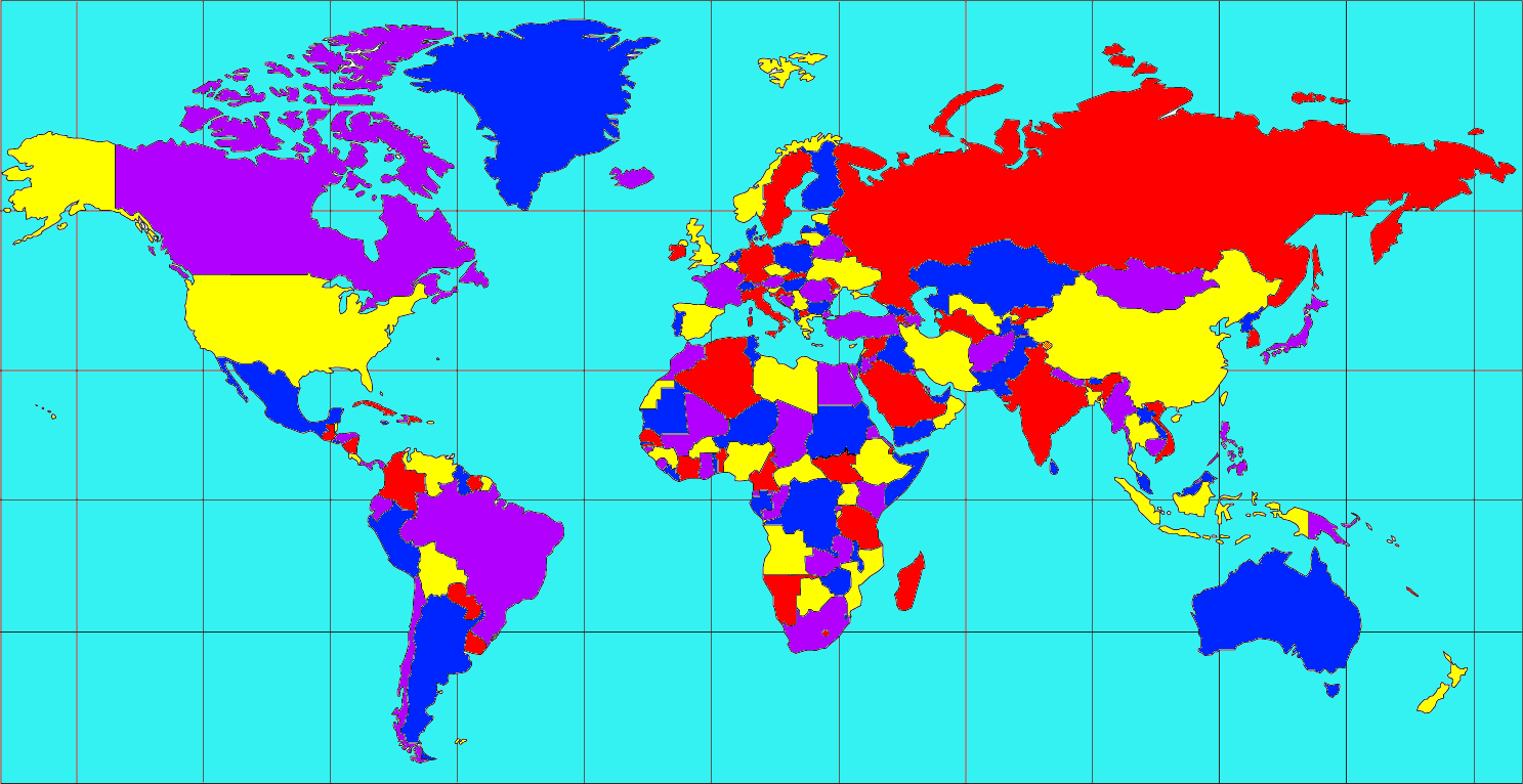 Цветная карта. Color Map. Карта цвета для школьников. Map with colored areas. Что такое theoretical Map.