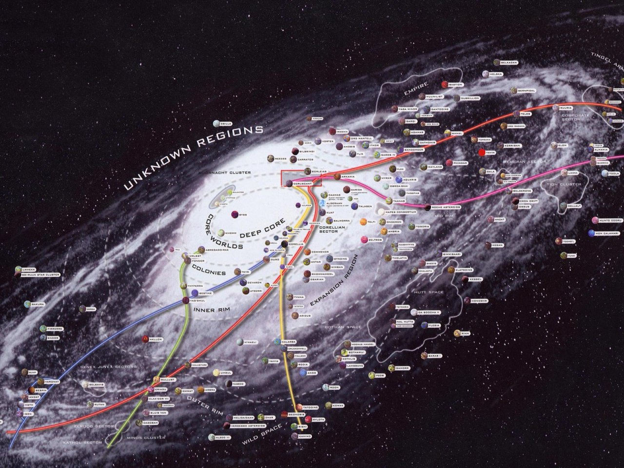 Galaxy Map 2002 The Official Star Wars Fact File