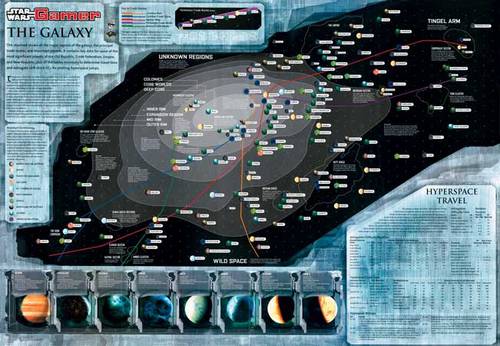 star wars map poster