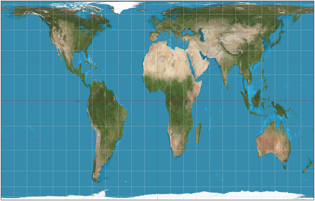 Gall Peters map projection