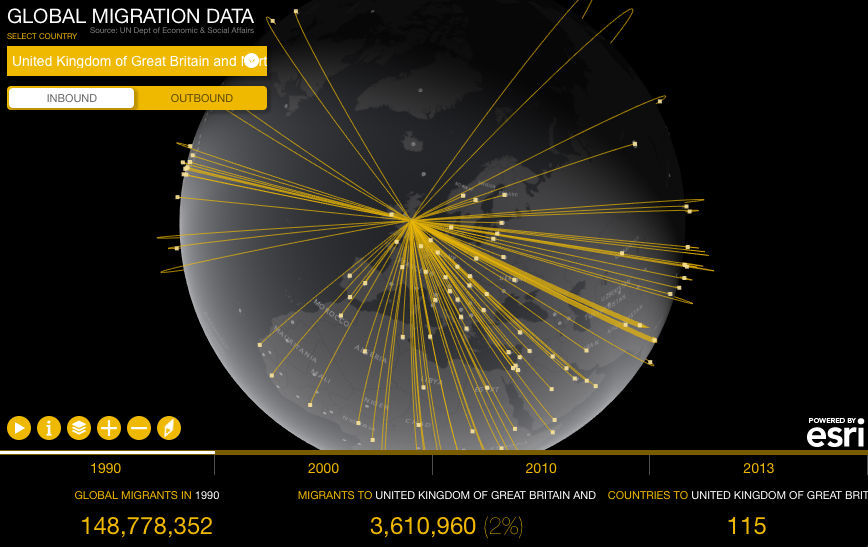 international migration map