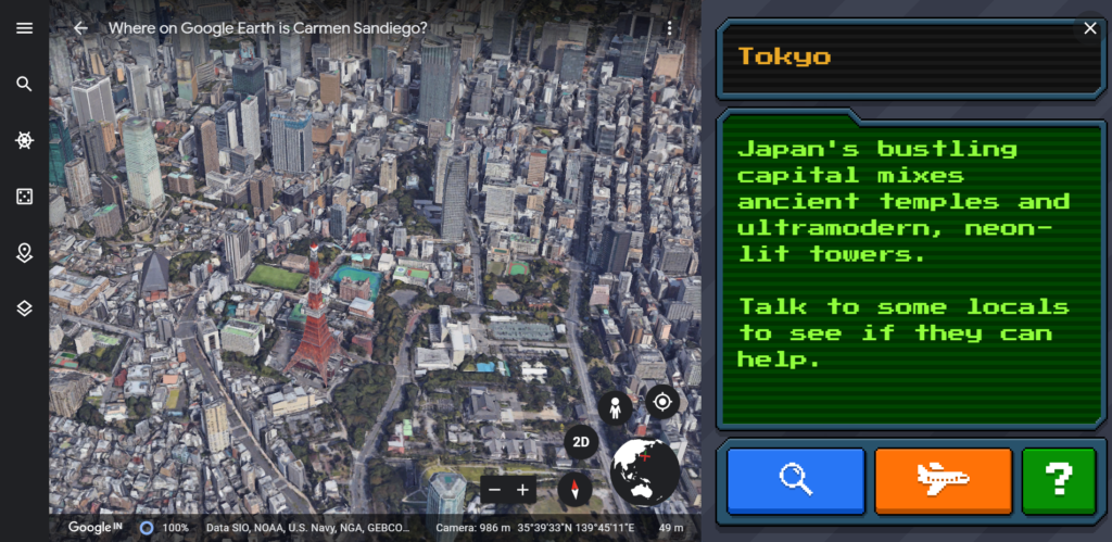 Google Earth game challenges players to find Carmen Sandiego