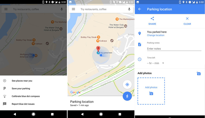 Save Parked Car Location Let Google Maps Remember Where You Parked Your Car - Geoawesomeness