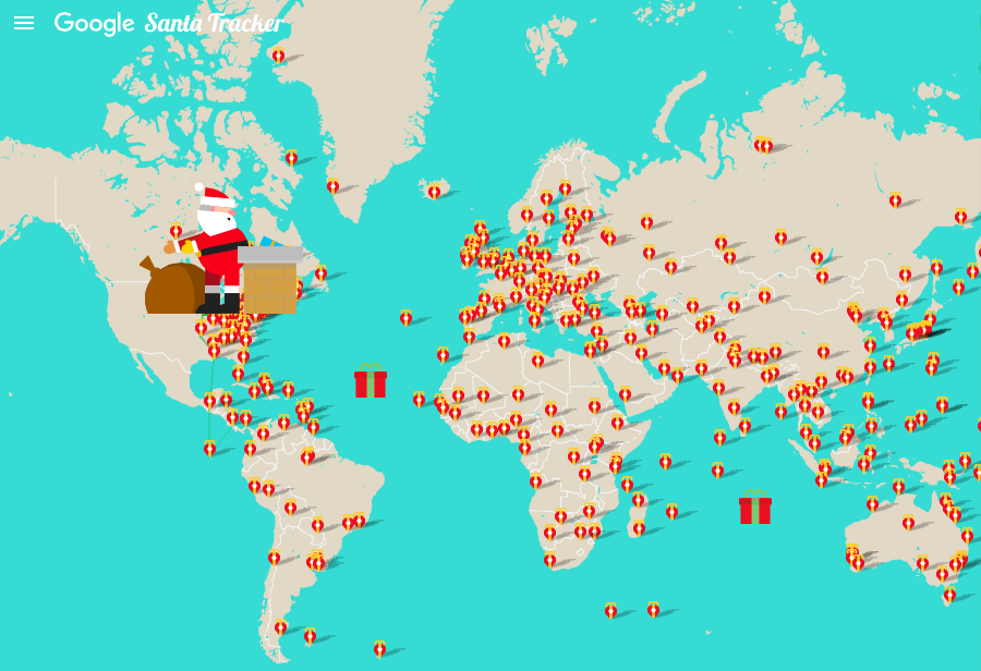 Google Santa Tracker Geoawesomeness