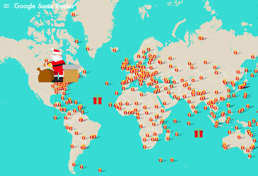 How can you track location of Santa Claus in a realtime? Geoawesomeness