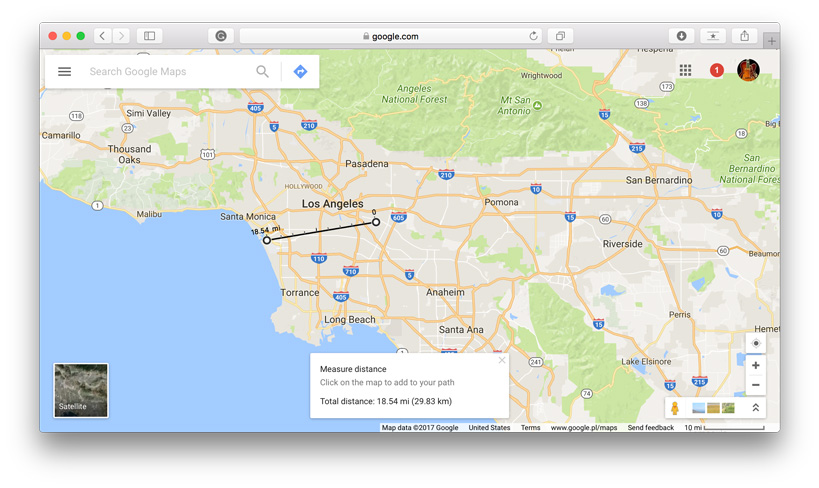 Map Distance From One Location To Another How To Measure Distance In Google Maps? - Geoawesomeness