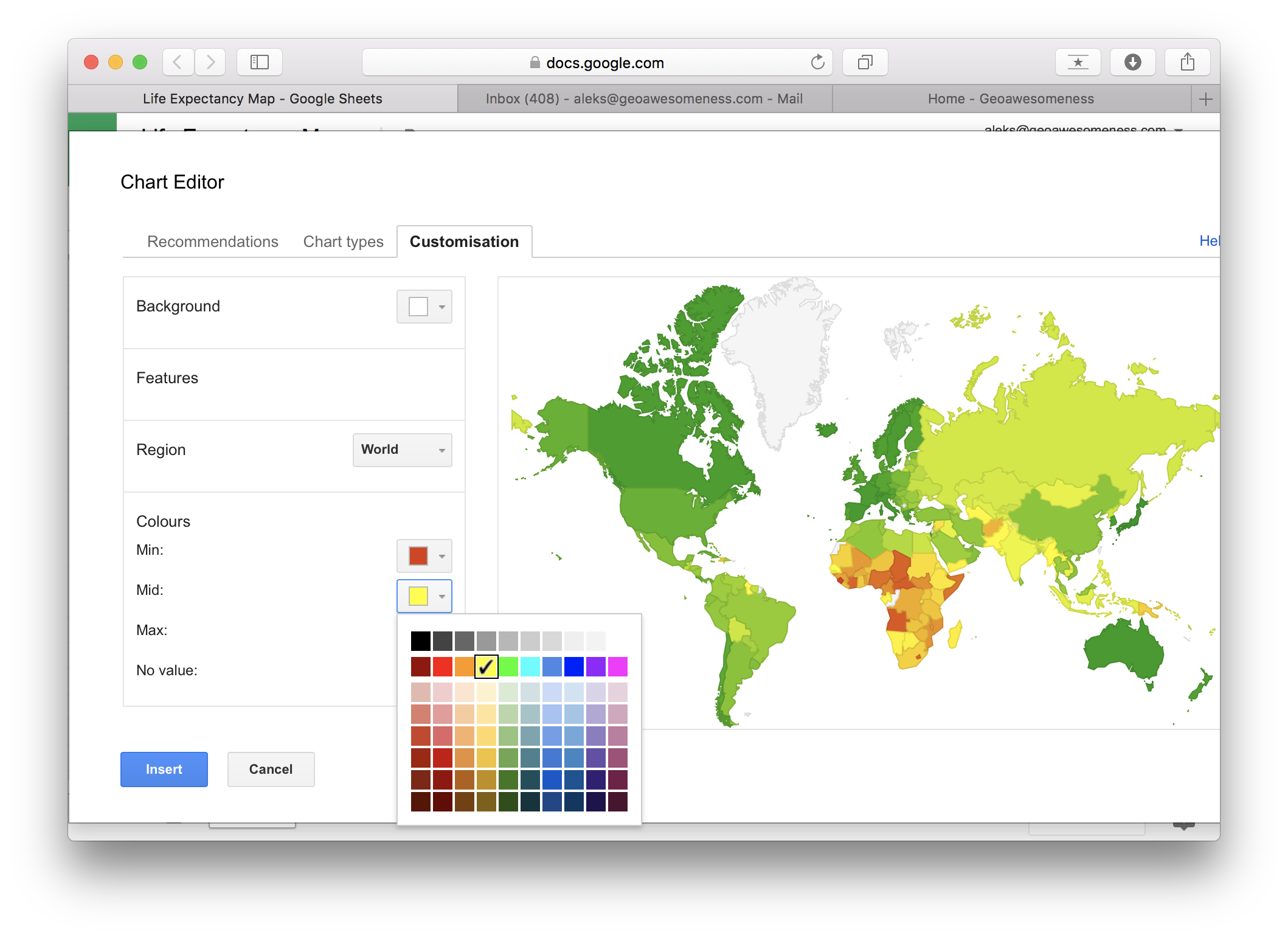 Interactive Map Google Sheet 5 Geoawesomeness 