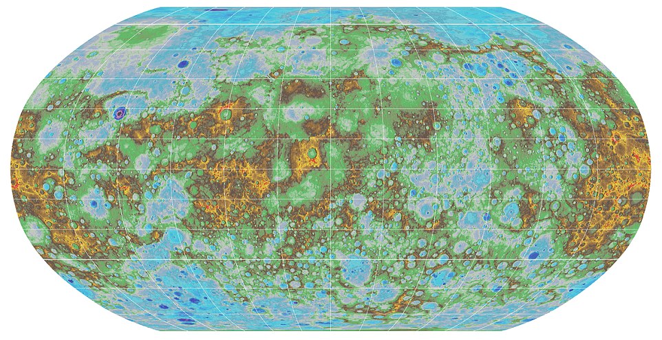 Map of Mercury NASA Geoawesomeness