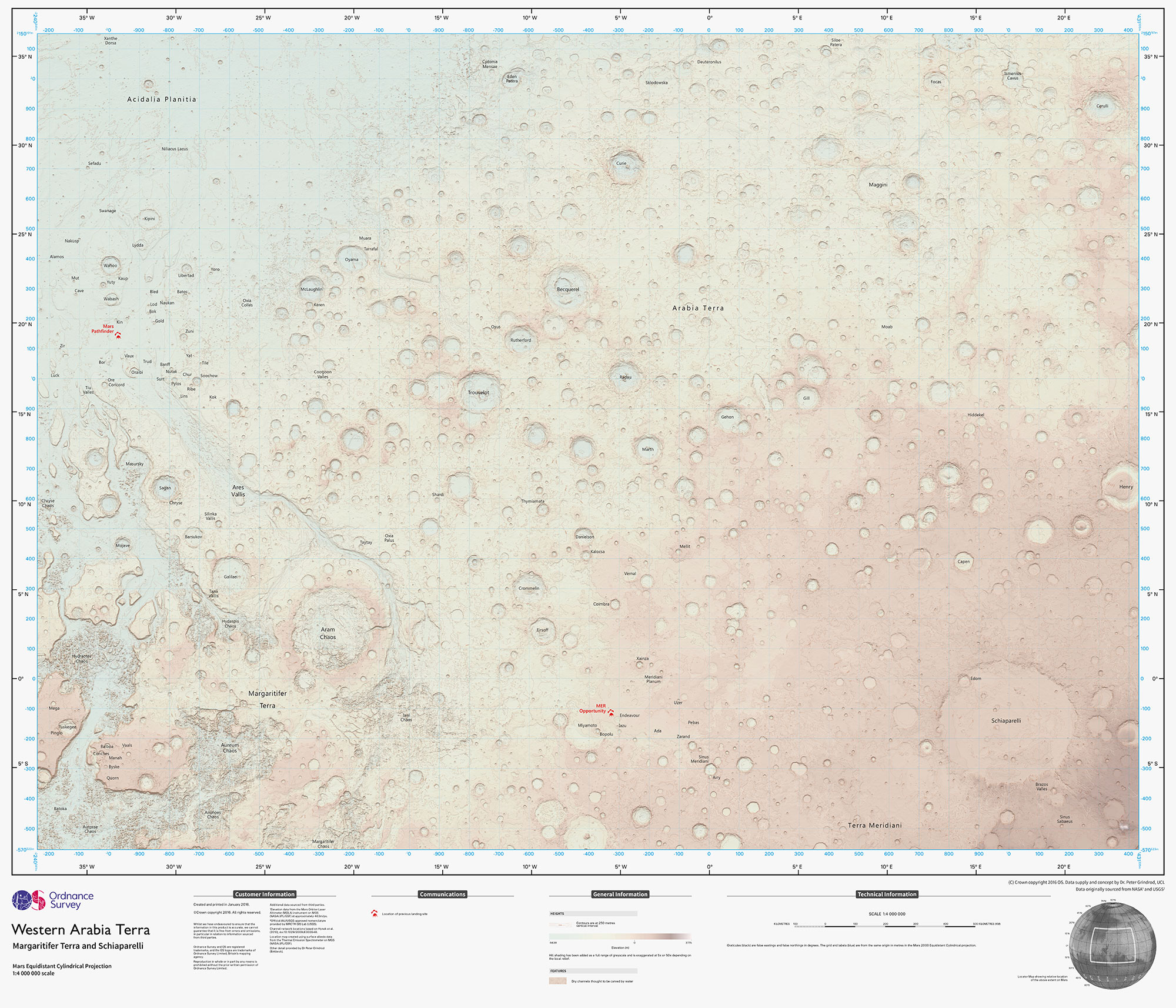 The Ordnance Survey map of Mars