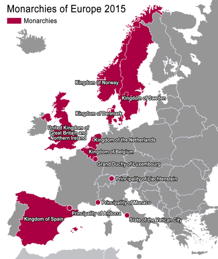 These are the last kingdoms in Europe