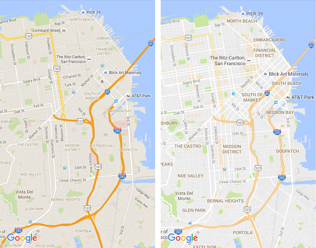 New Google Maps desgin - Geoawesomeness