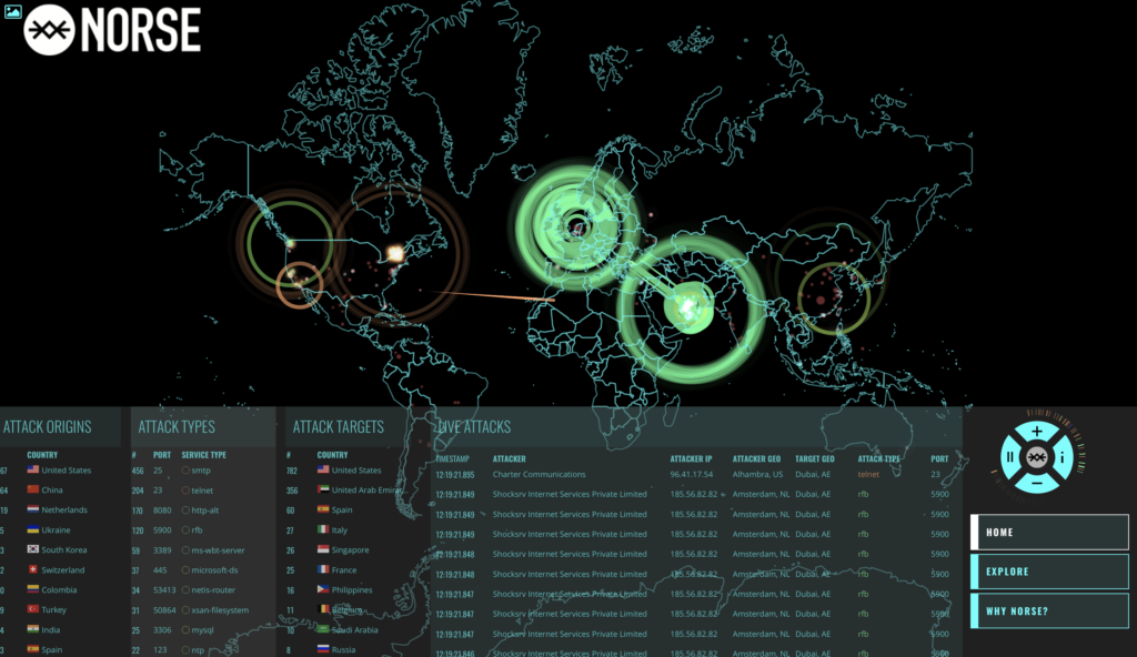 Norse Map Attacks Hacks Cyber War Geoawesomeness 1024x592 