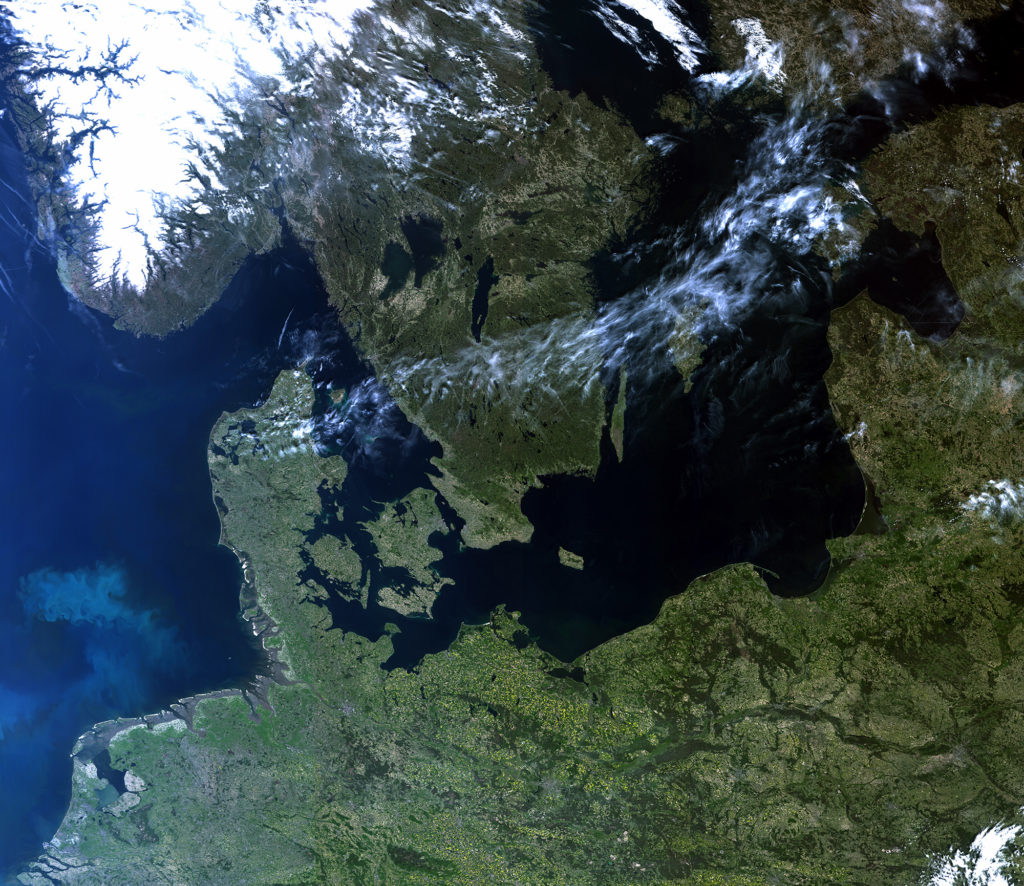 Sentinel-3B image from Northern Europe