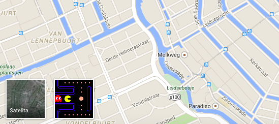 Pac Man Google Maps - Geoawesomenessa