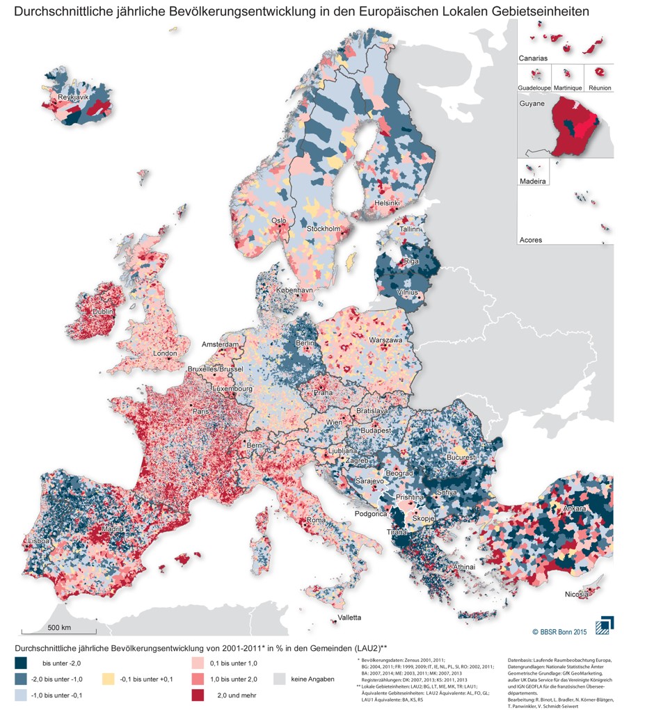 population map of europe 2022