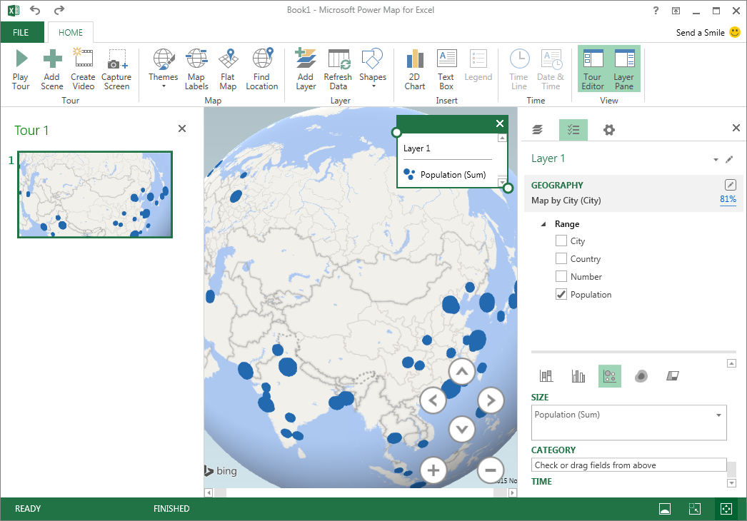 How to make a killer map using Excel in under 5 minutes with PowerMap