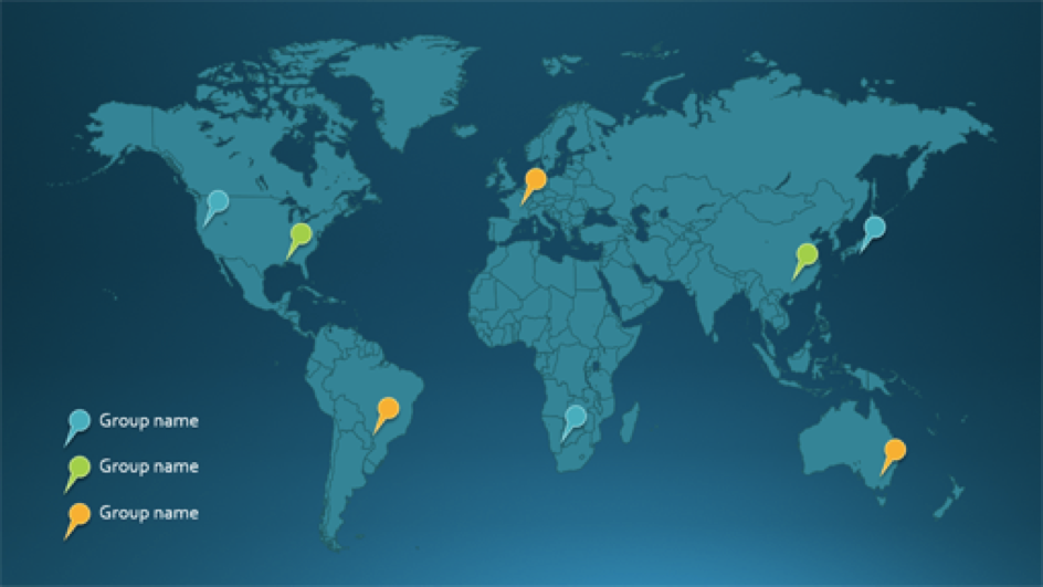 editable world map powerpoint template