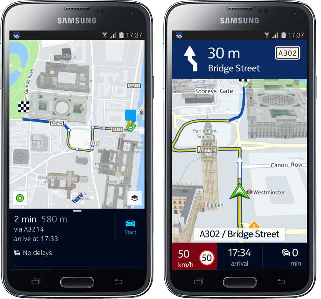 Here App Samsung Galaxy - Geoawesomeness