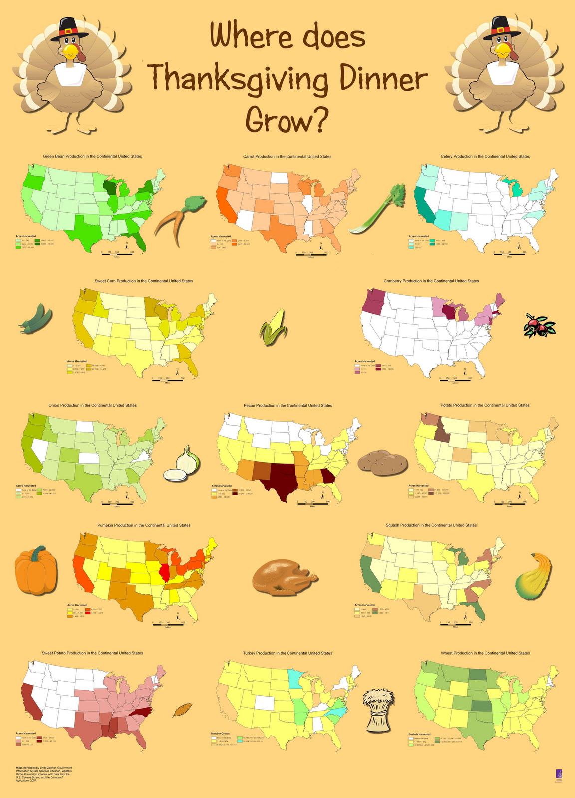 Top 14 maps and charts that explain Thanksgiving Geoawesomeness