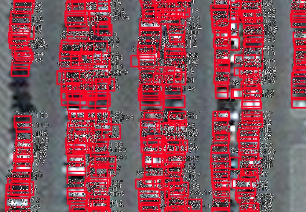 Results of using machine learning and satellite data