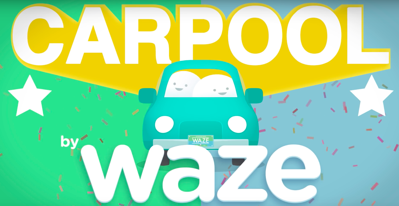 Waze Car Pool Geoawesomeness