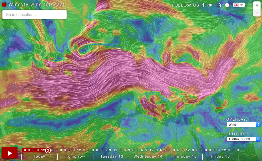 Windyty (Windy.com): Stunning Interactive World Wind & Weather Map –  Brilliant Maps