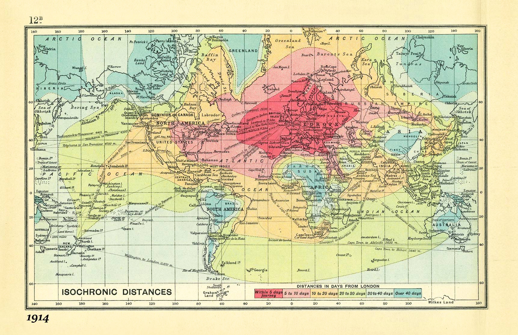 world-map-isochrons-travel-time-1914