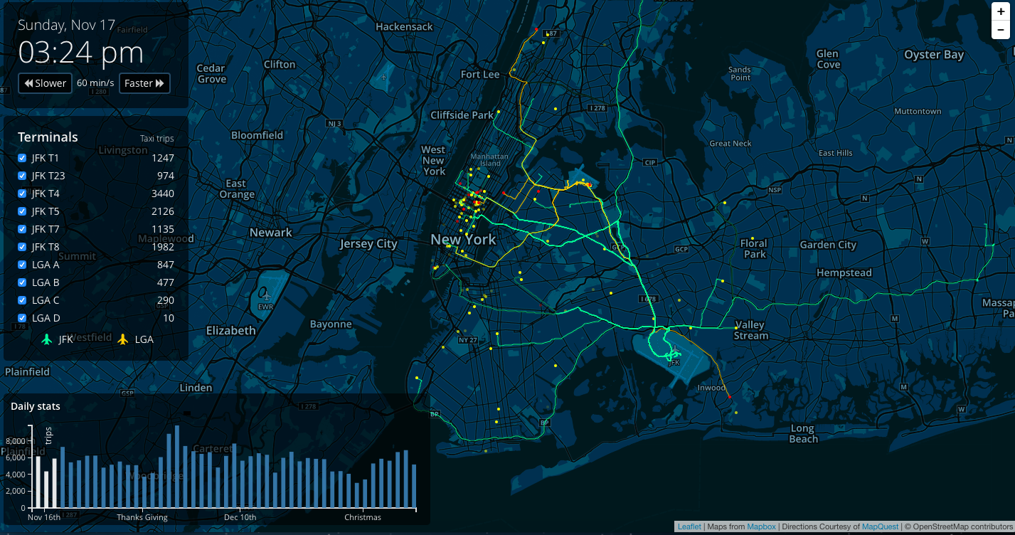 Taxi NYC Map - Geoawesomeness