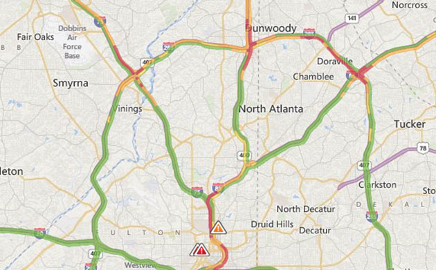 Bing Maps Traffic - Geoawesomeness