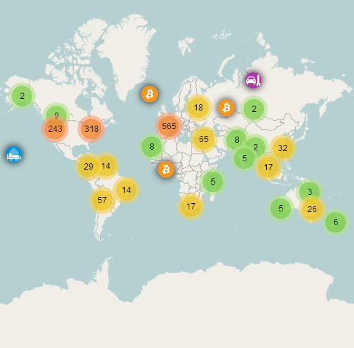 Coinmap The Interactive Map Of Brick And Mortar Locations