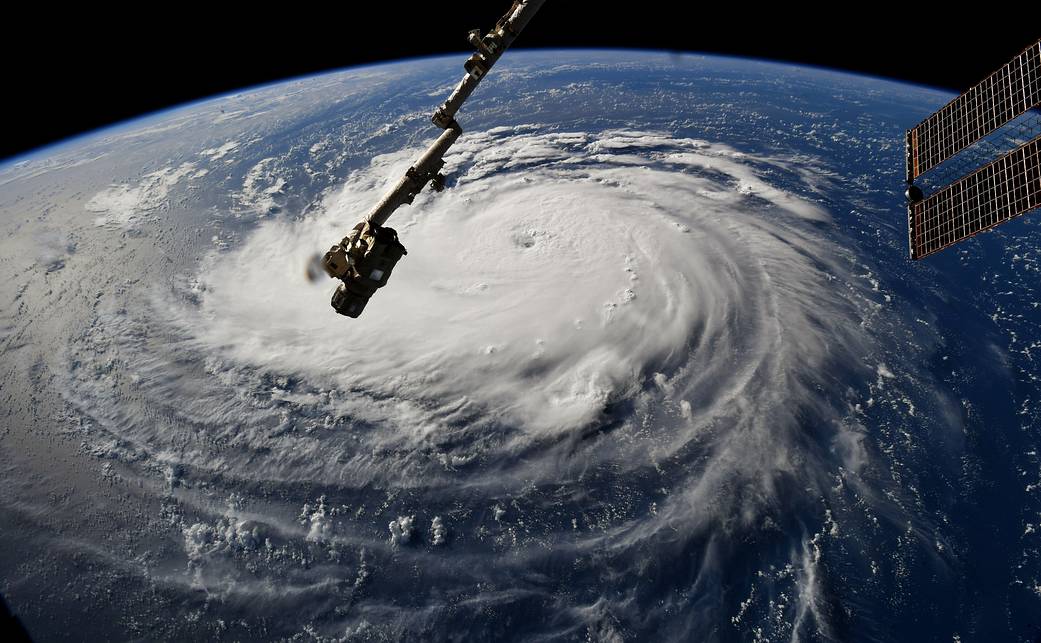 Hurricane Florence, as seen from space. Courtesy: NASA