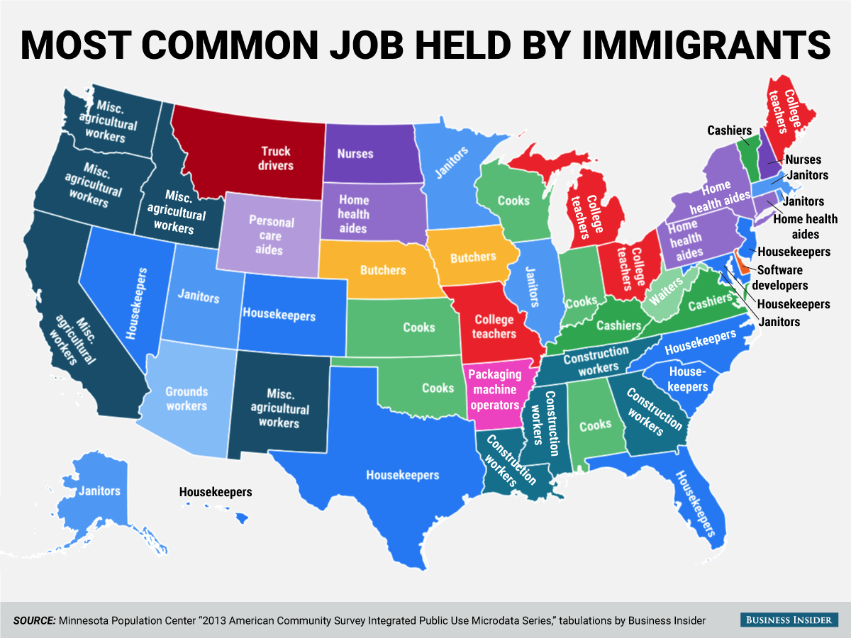 Top 13 maps and charts that explain immigration to the US Geoawesomeness