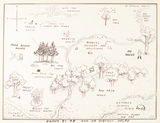 Winnie the Pooh s original Hundred Acre Wood map to be auctioned in