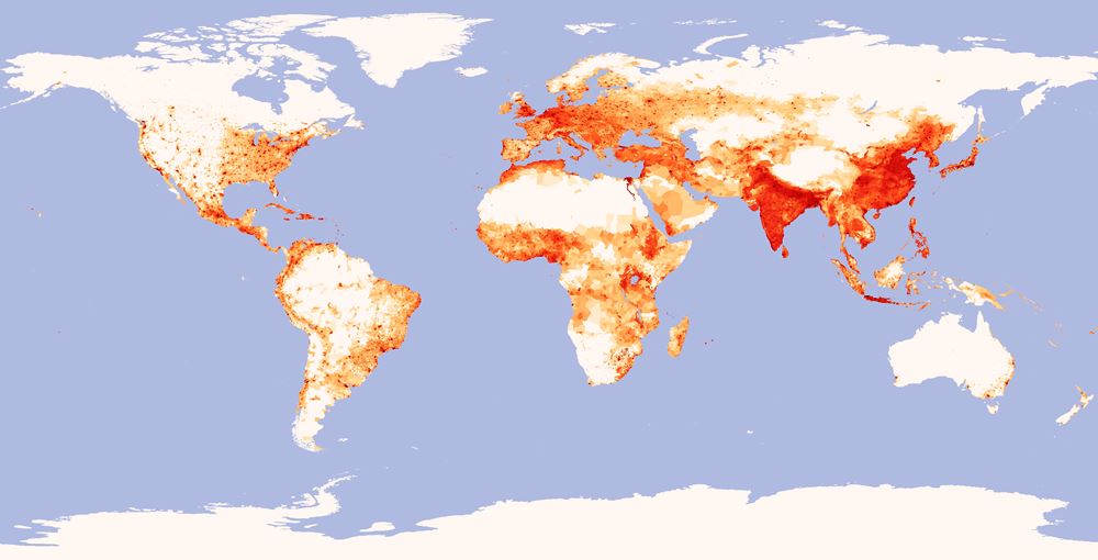 World Population Density Map