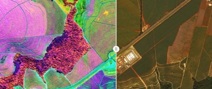 Hyperspectral satellite imagery Agriculture