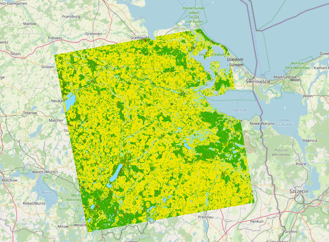 Land Cover Classification using radar data - result