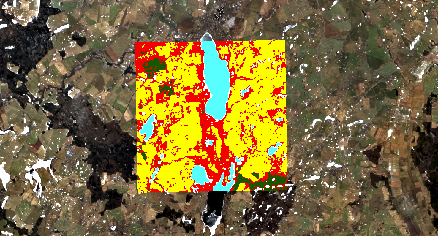 Land Cover Classification using optical data - result